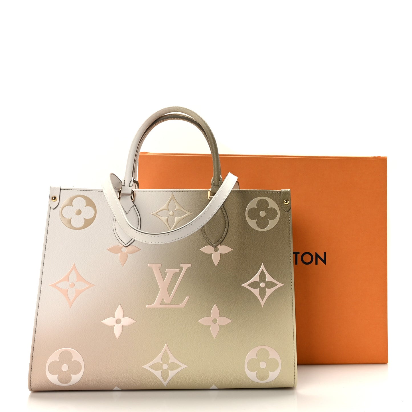 Monogram Giant Spring In The City Onthego MM Sunset Kaki