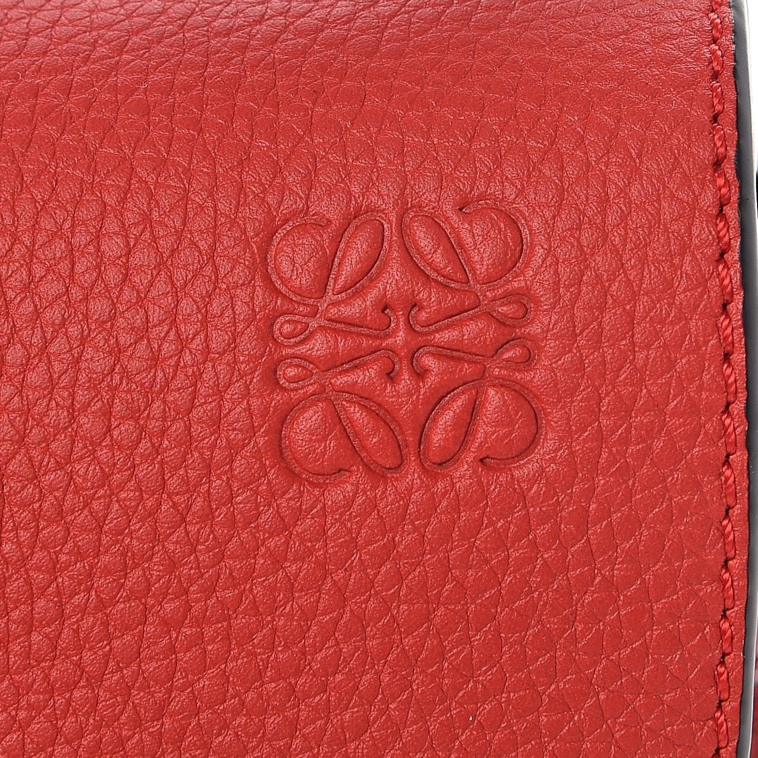 Loewe Grained Calfskin Mini Gate Crossbody Bag Scarlet Burnt Red 6 of 7