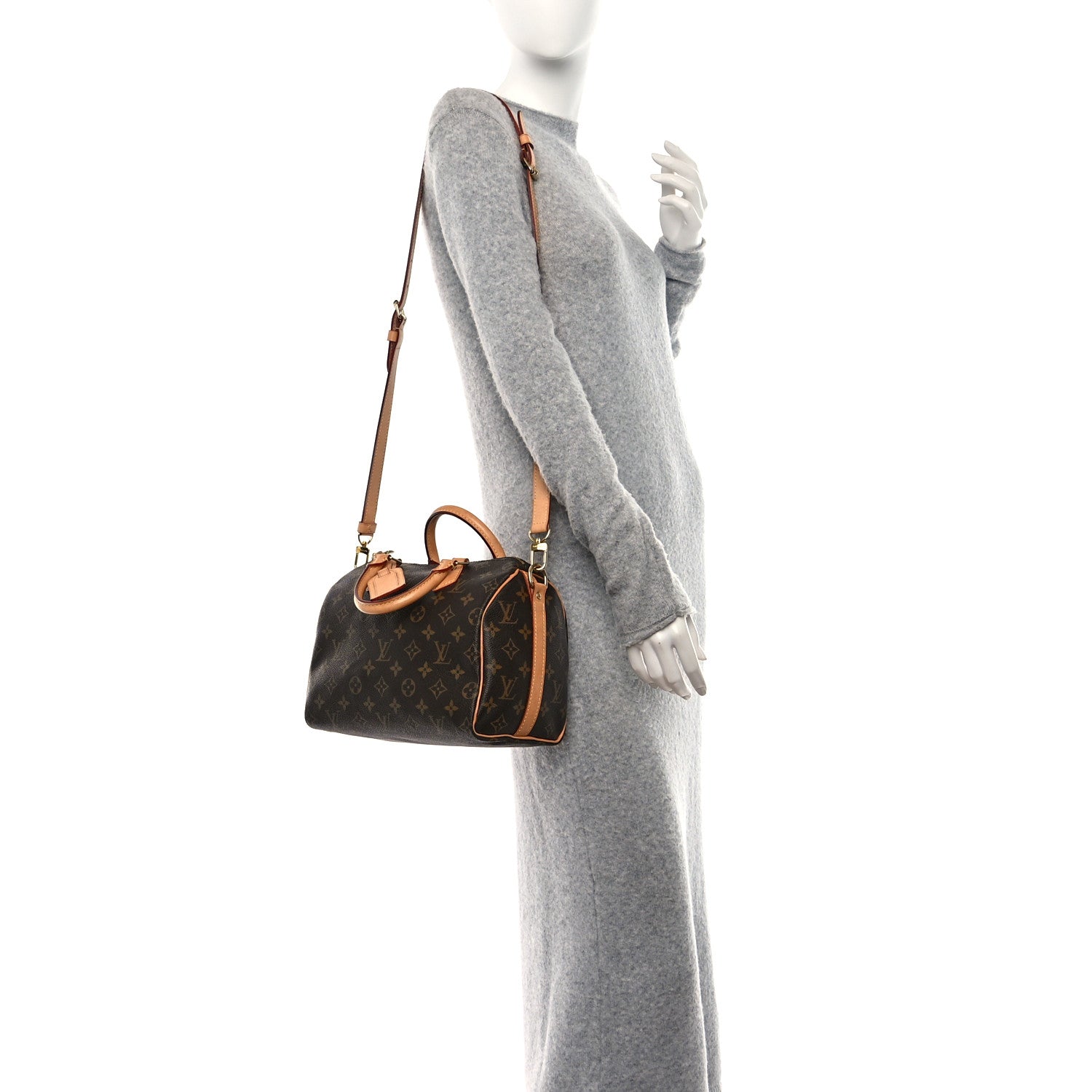 Louis Vuitton LOUIS VUITTON Monogram Speedy Bandouliere 25 2 of 13