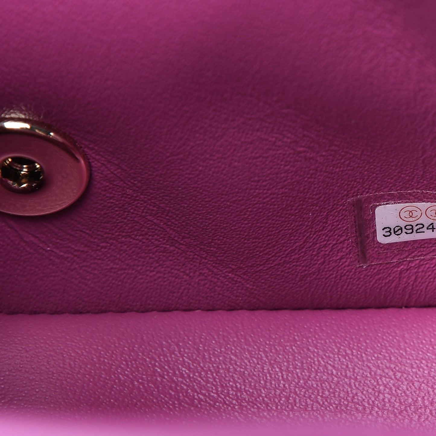 Lambskin Quilted Mini Square Flap Purple