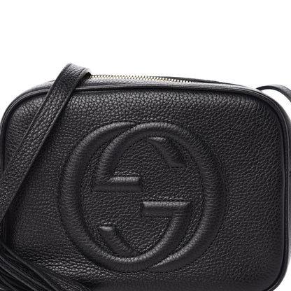 Gucci Pebbled Calfskin Small Soho Disco Bag Black 11 of 12