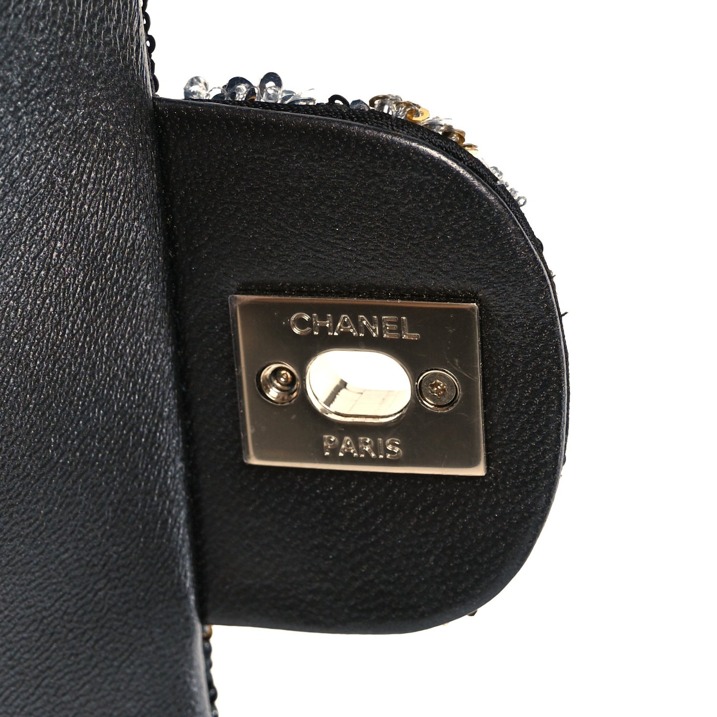 Sequin Mini Rectangular Flap Gold Silver