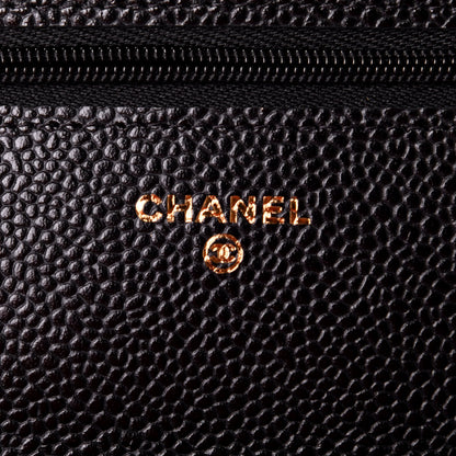 Chanel Caviar Quilted Wallet On Chain WOC Black 5 of 10