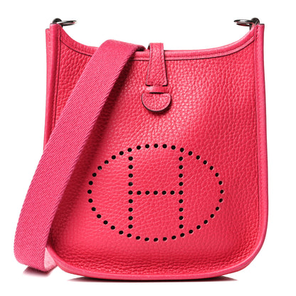 Hermes Taurillon Clemence Evelyne TPM Rose Extreme 1 of 14