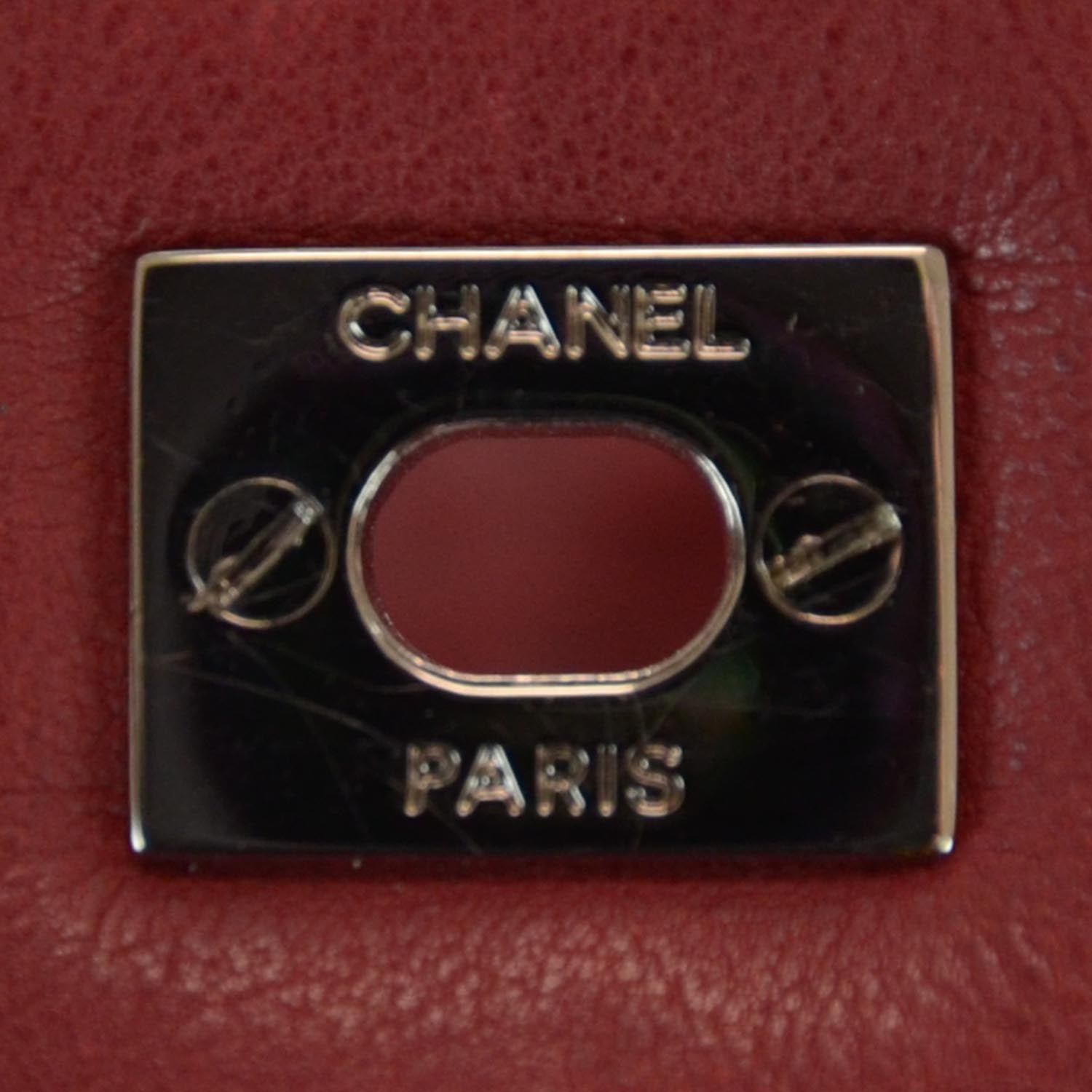 Chanel Calfskin Large Traveling Tote Red 10 of 10