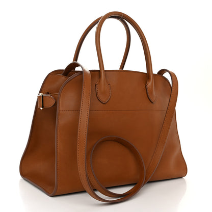 The Row Polished Saddle Calfskin Soft Margaux 12 Cuir 3 of 10
