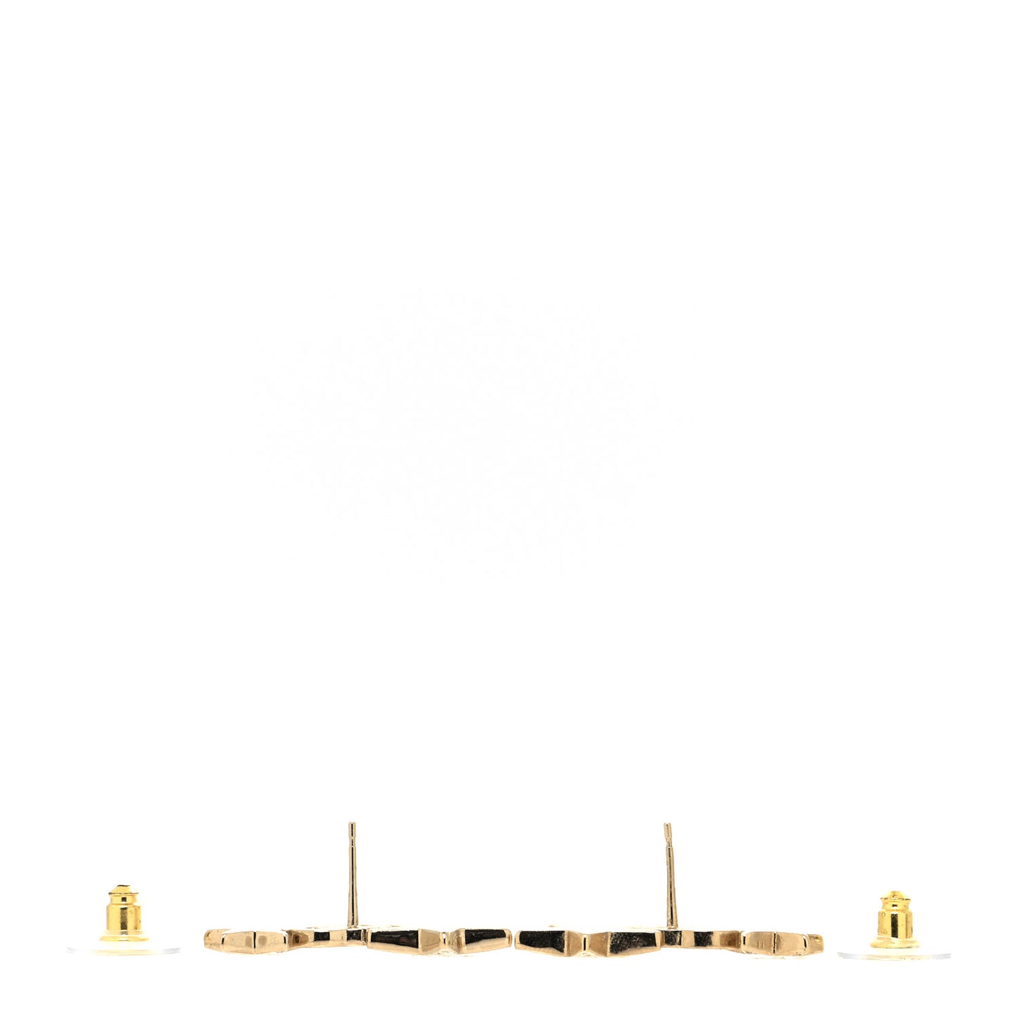 Crystal Star CC Earrings Gold
