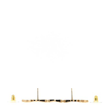 Chanel Crystal Star CC Earrings Gold 3 of 4