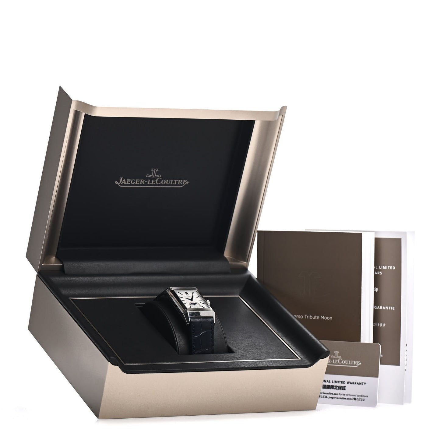 Stainless Steel Alligator 29.9mm Reverso Tribute Moon Manual Winding Watch Q3958420