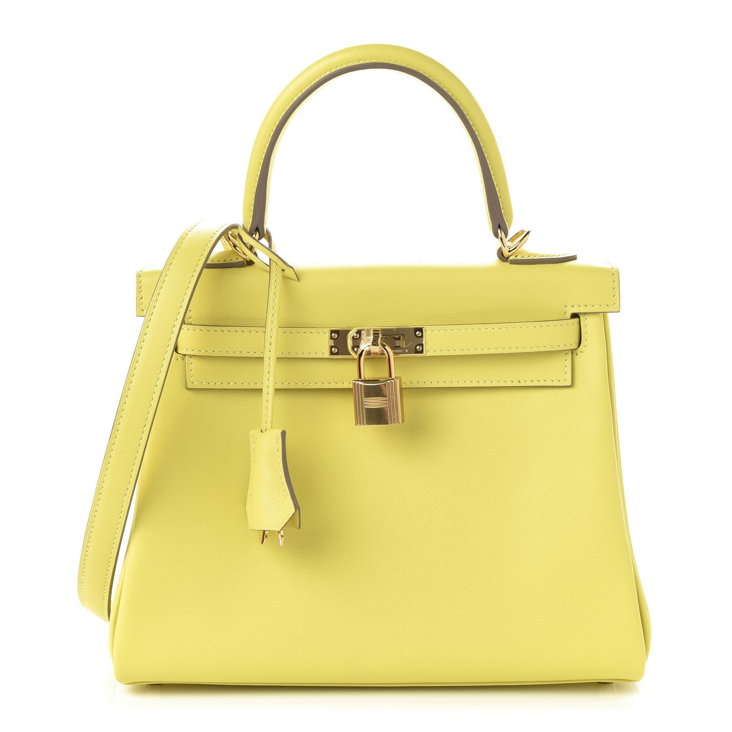 Hermes Swift Kelly Retourne 25 Lime 1 of 12