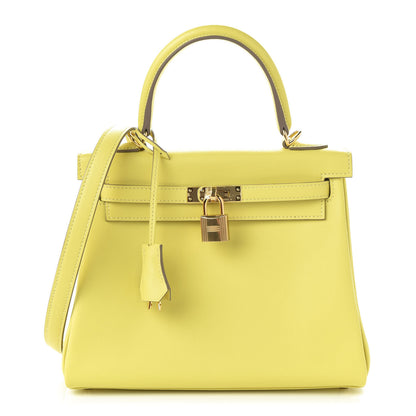 Hermes Swift Kelly Retourne 25 Lime 1 of 12