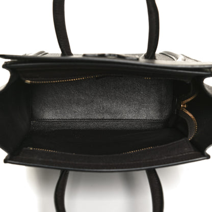 Celine Goatskin Nano Luggage Dark Taupe 10 of 14