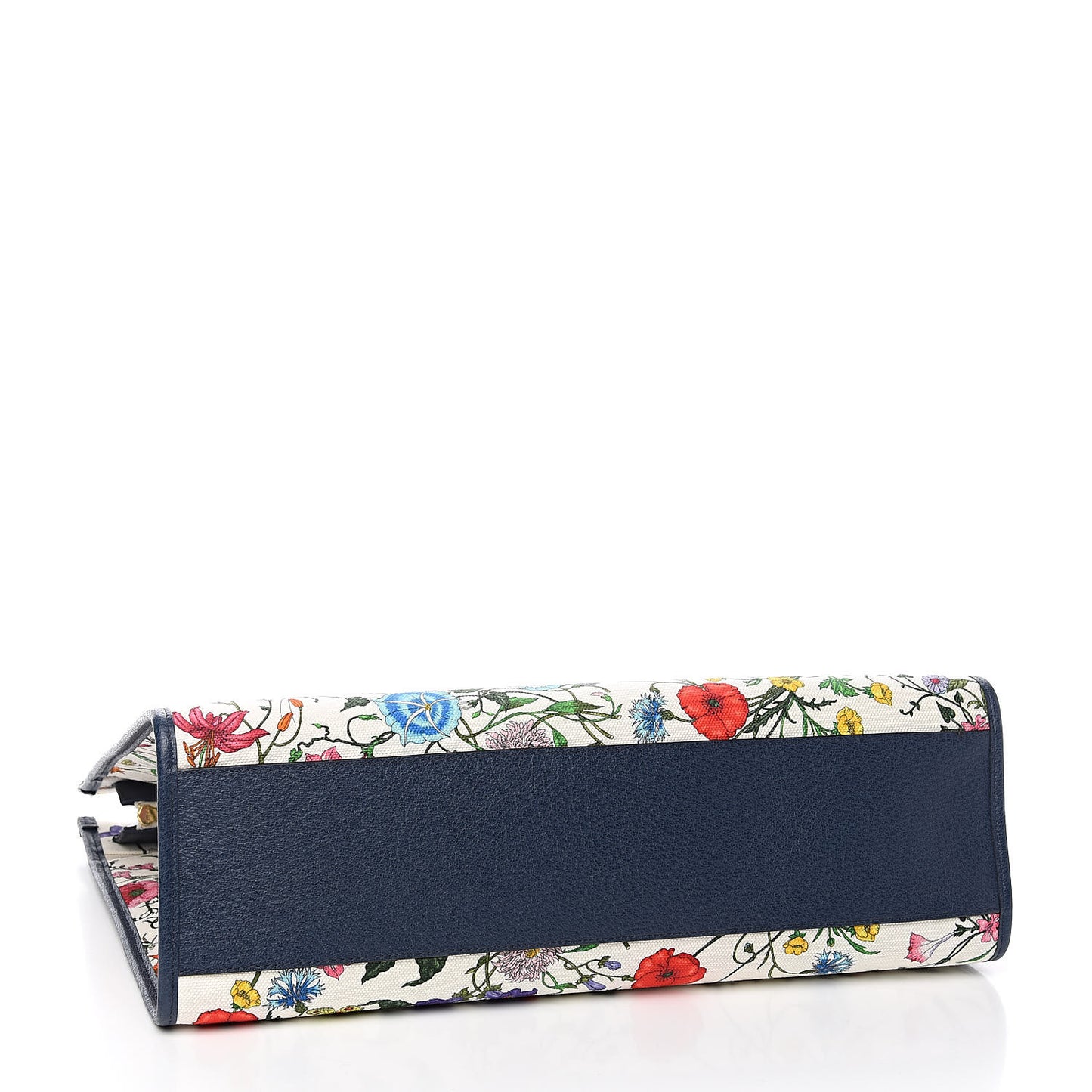 Canvas Large Flora Tote Navy Multicolor