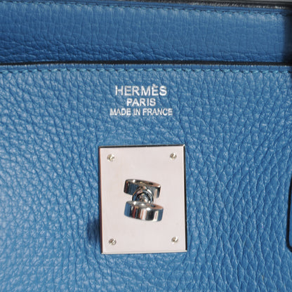 Hermes Togo Birkin 40 Bleu De Galice 7 of 8