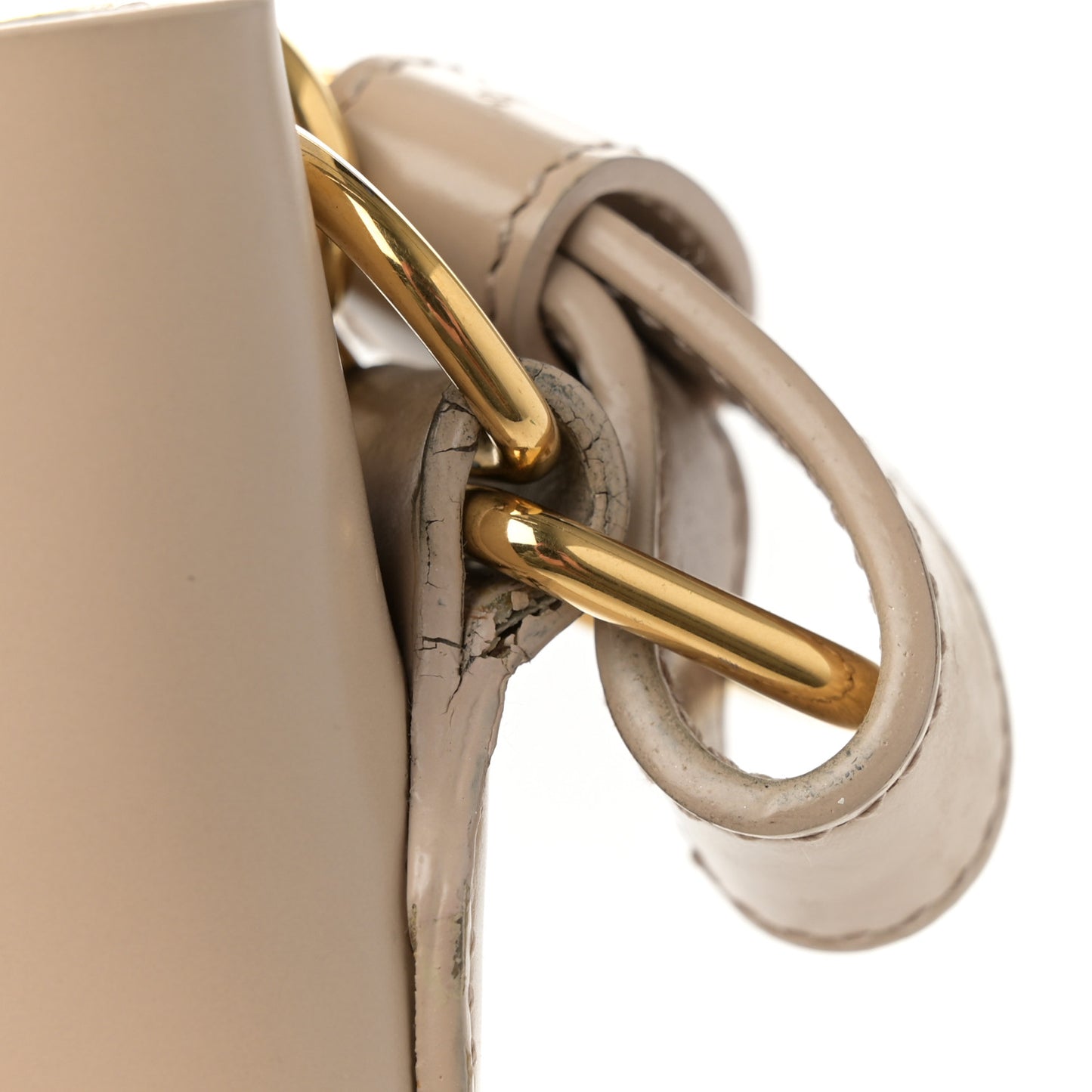 Calfskin Medium Emmanuelle Bucket Bag Nude Powder