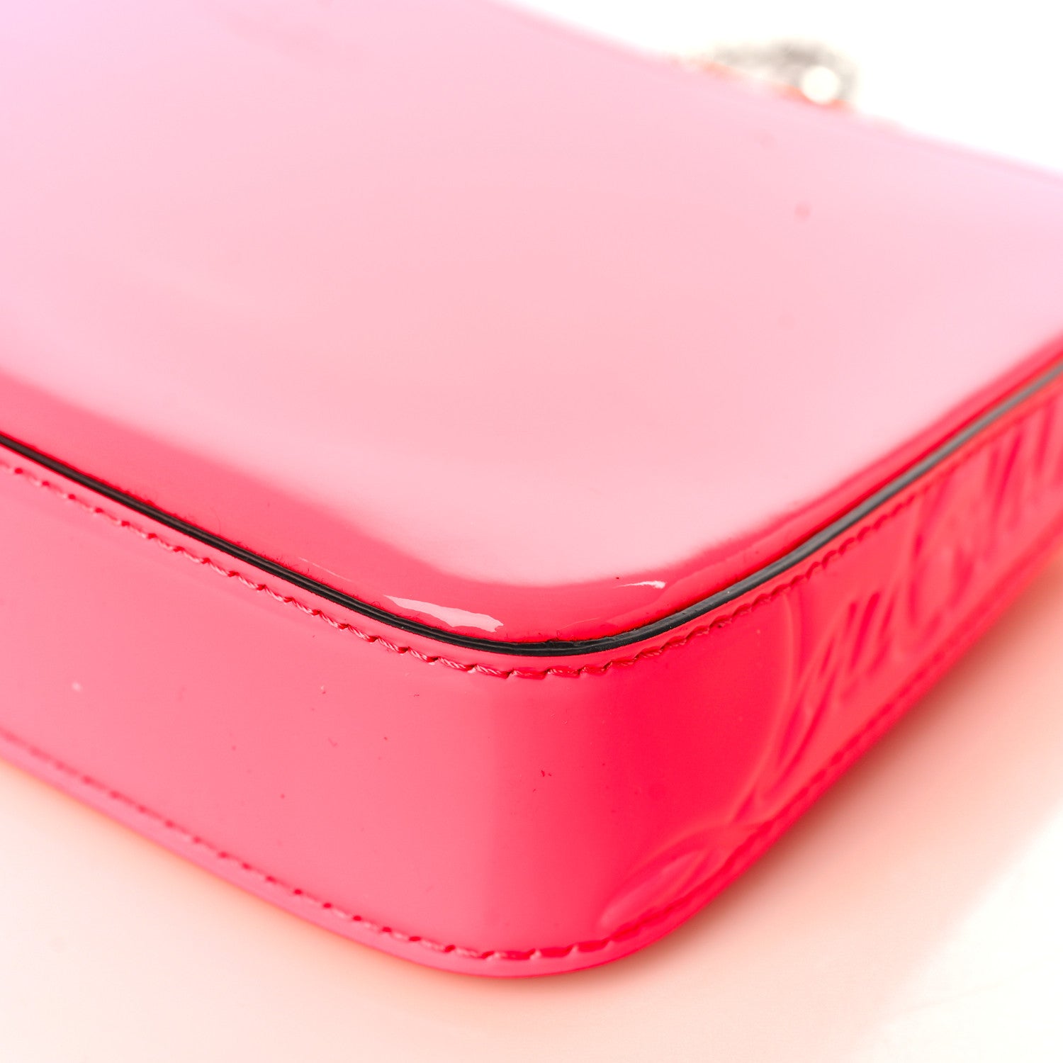 Christian Louboutin Patent Loubila Chain Clutch Piou Piou 9 of 9