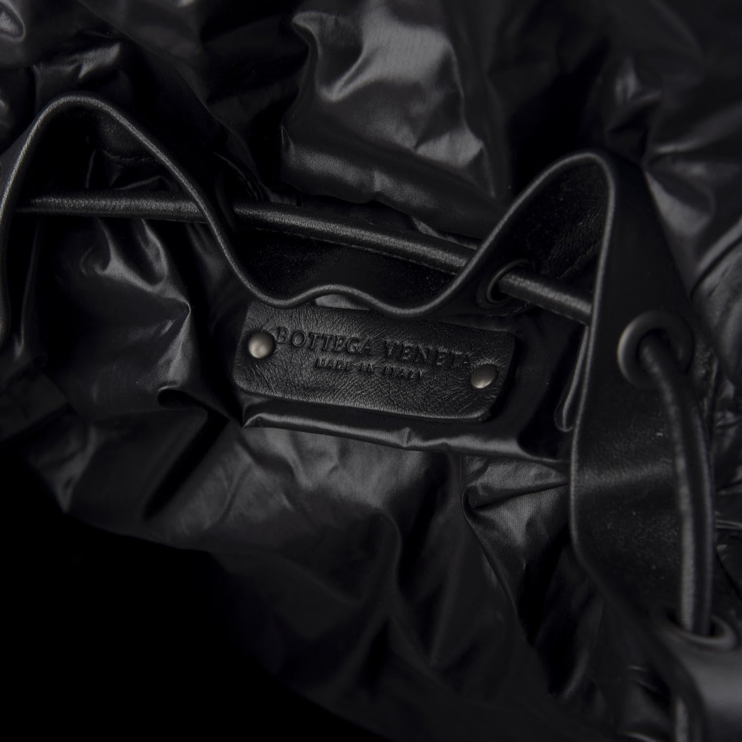 Bottega Veneta Nylon Calfskin Spinnaker Backpack Black 8 of 9