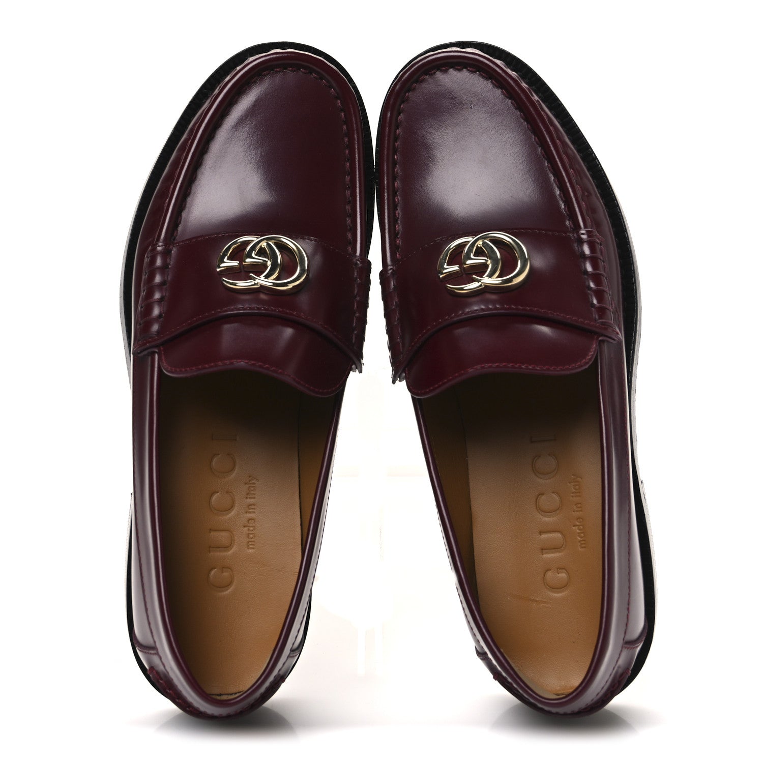 Gucci Millennial Ribot Double G Loafers 36 Rosso Ancora 2 of 11