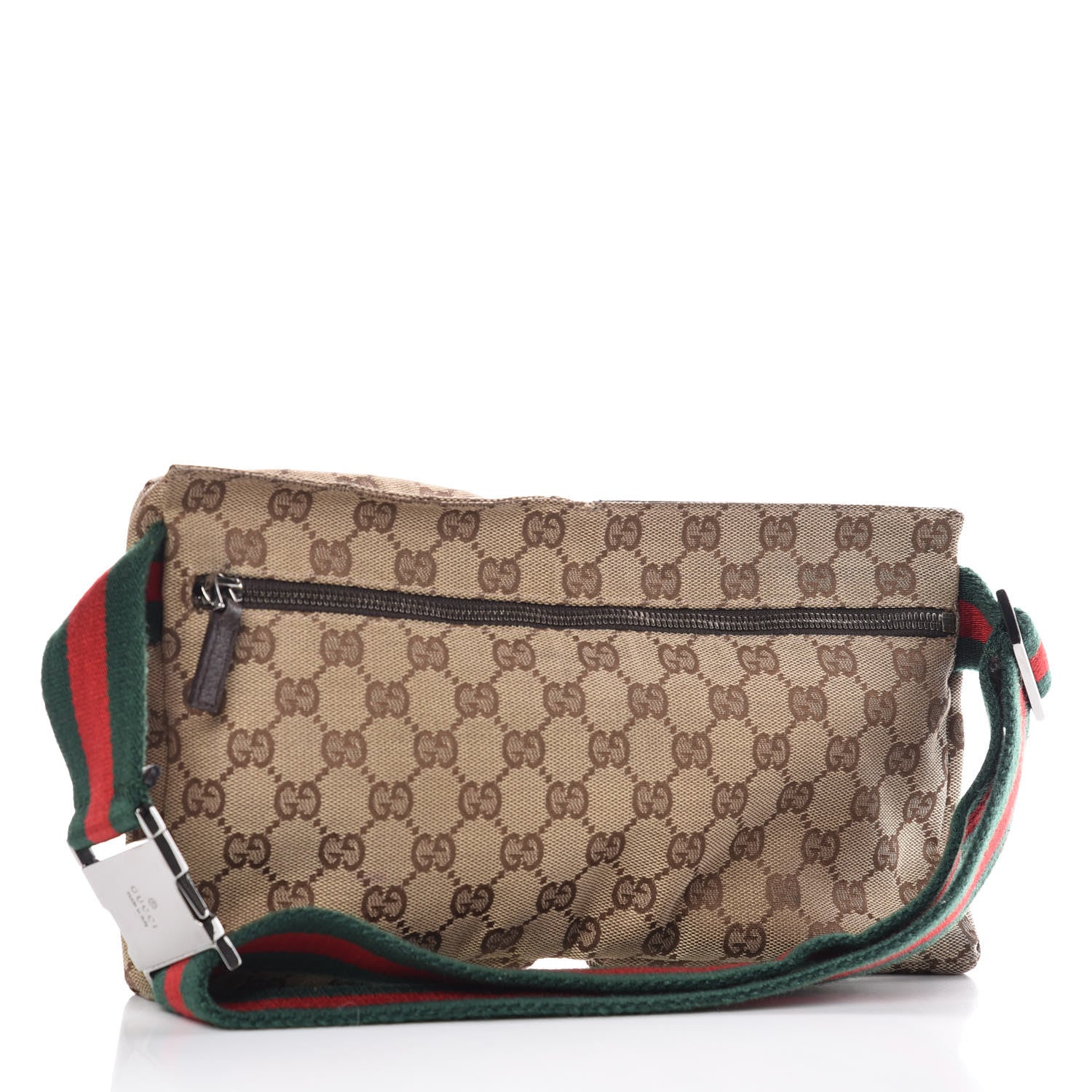 Gucci Monogram Web Belt Bag Dark Brown 3 of 12