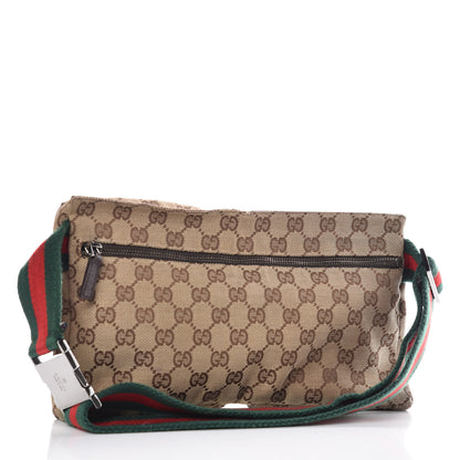 Gucci Monogram Web Belt Bag Dark Brown 3 of 12