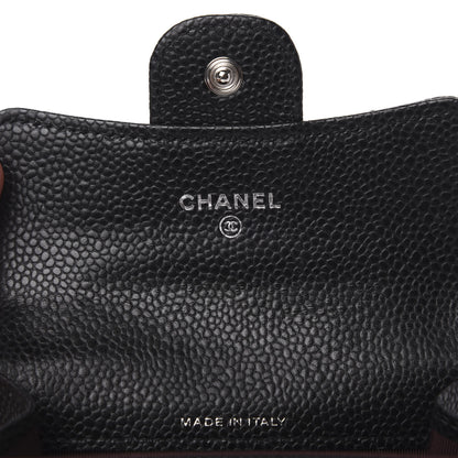 Chanel Caviar Quilted Flap Card Holder Wallet Black 6 of 9