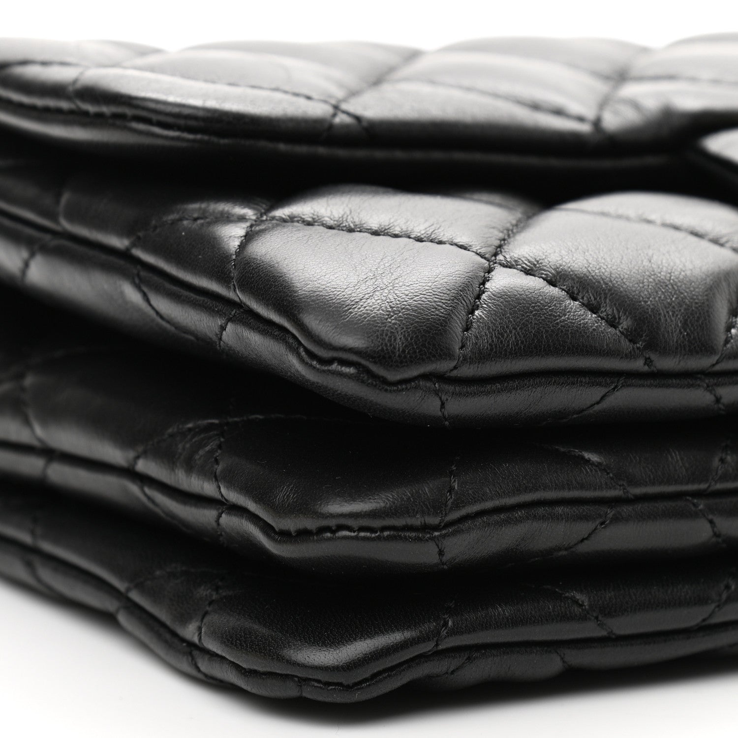 Chanel Lambskin Quilted Small Pillow Crush Flap Black 9 of 11