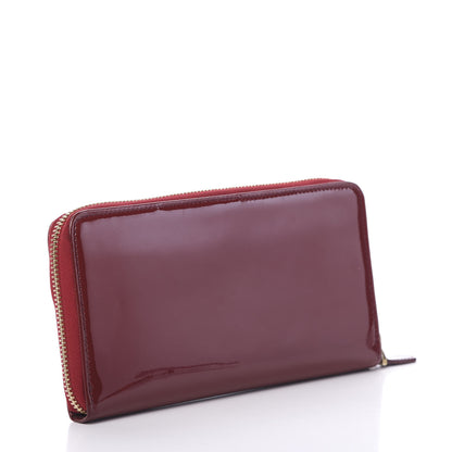 Valentino Garavani Patent Zip Around Wallet Red 2 of 12
