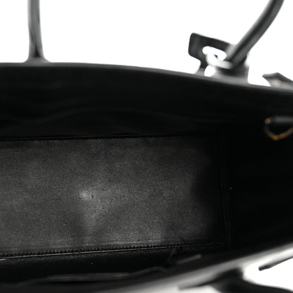Saint Laurent Calfskin Crocodile Embossed Baby Sac De Jour Black 5 of 14