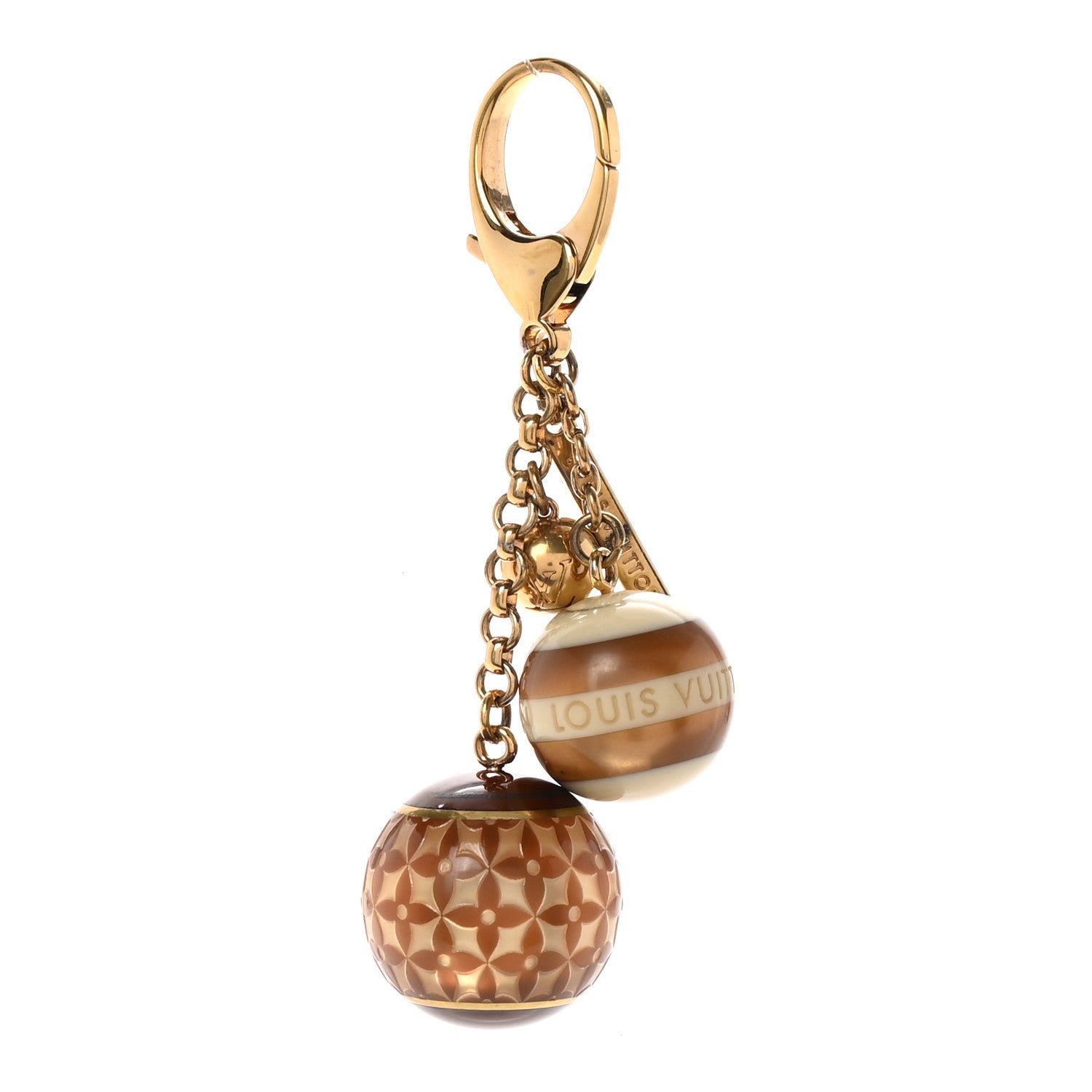 Louis Vuitton Mini Lin Croisette Bag Charm Beige 1 of 4