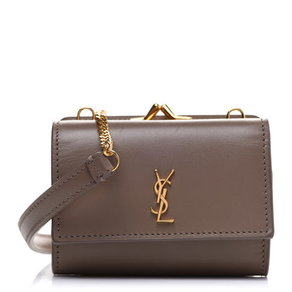 Saint Laurent Smooth Calfskin Monogram Rider Belt Bag Taupe 1 of 10