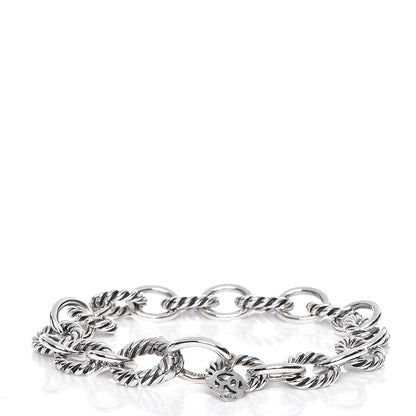David Yurman Sterling Silver 10mm Medium Oval Link Bracelet 3 of 7