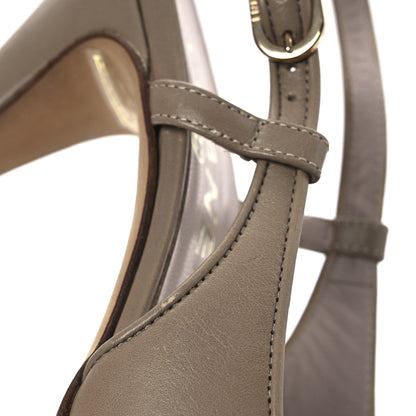 Chanel Metallic Lambskin Cap Toe CC Slingback Heels 36 Beige Gold 14 of 17