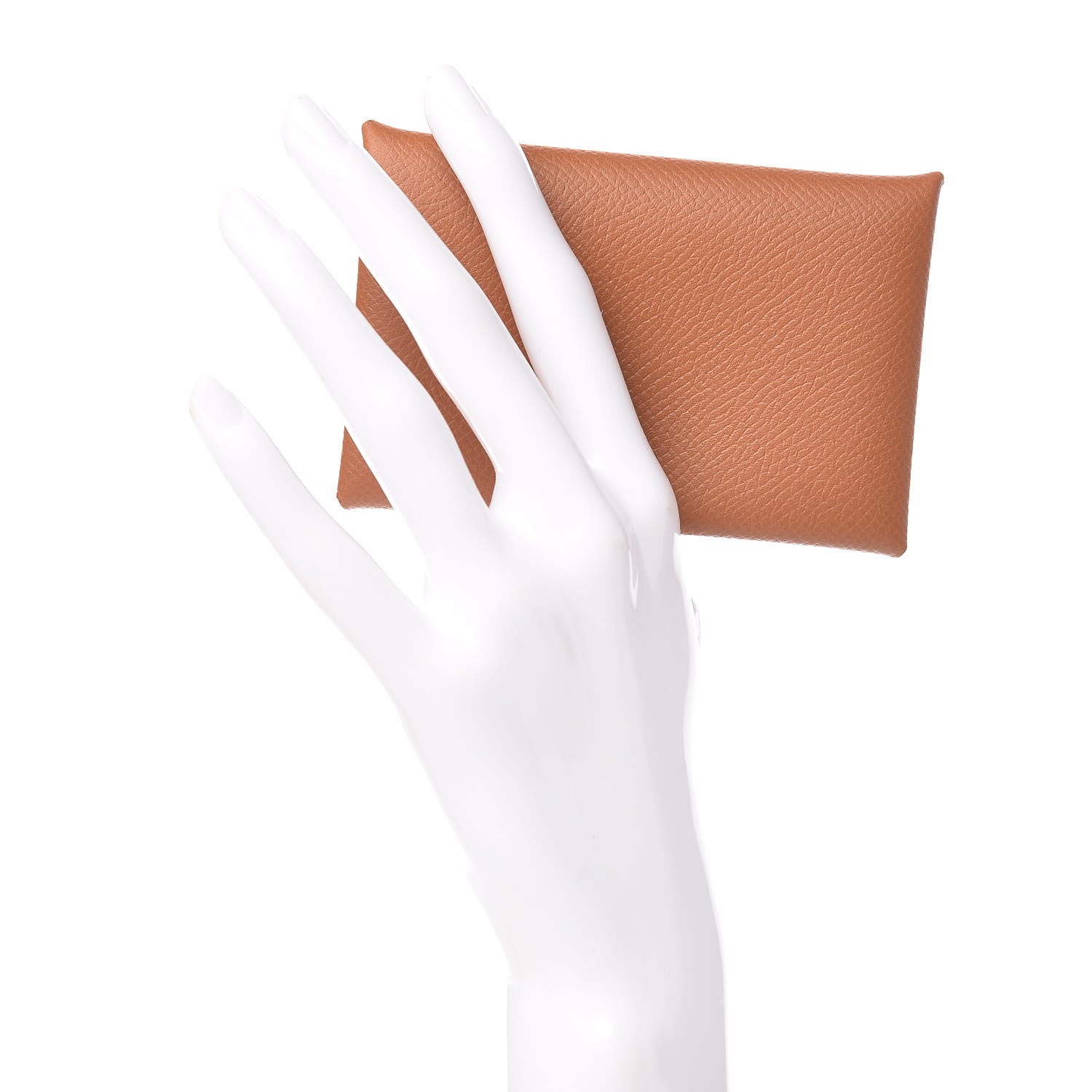 Hermes Epsom Calvi Card Case Gold 2 of 10