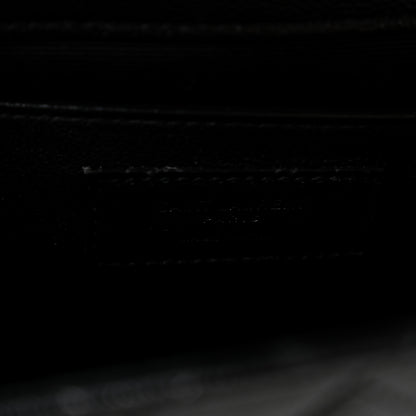 Saint Laurent Grain De Poudre Textured Mixed Matelasse Triquilt Medium Monogram Monochrome Satchel Black 5 of 12