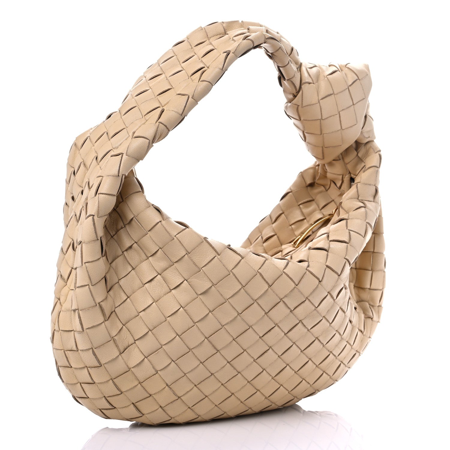 Bottega Veneta Nappa Intrecciato Teen Jodie Hobo Porridge 3 of 12