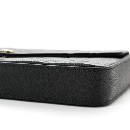 Louis Vuitton Empreinte Pochette Felicie Chain Wallet Black 10 of 13