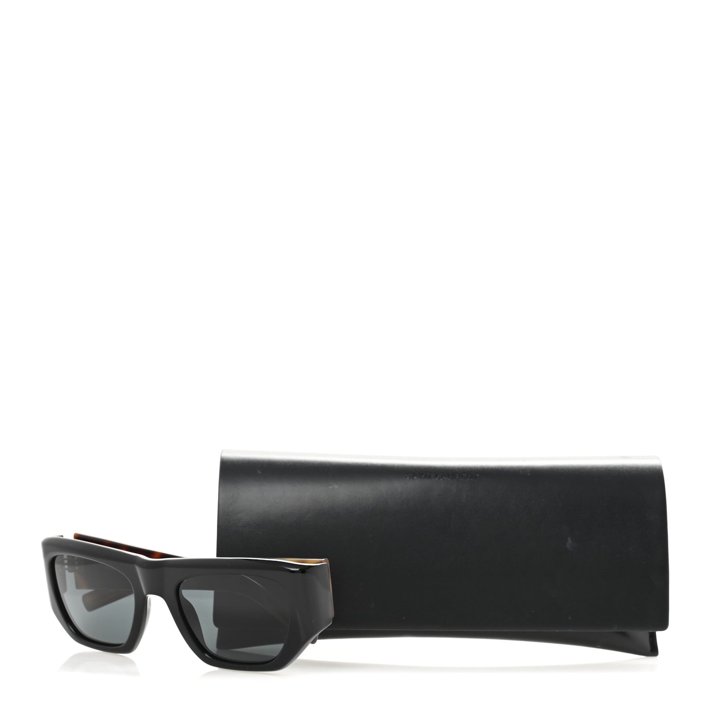 Acetate SL 740 Square Sunglasses Black Tortoise