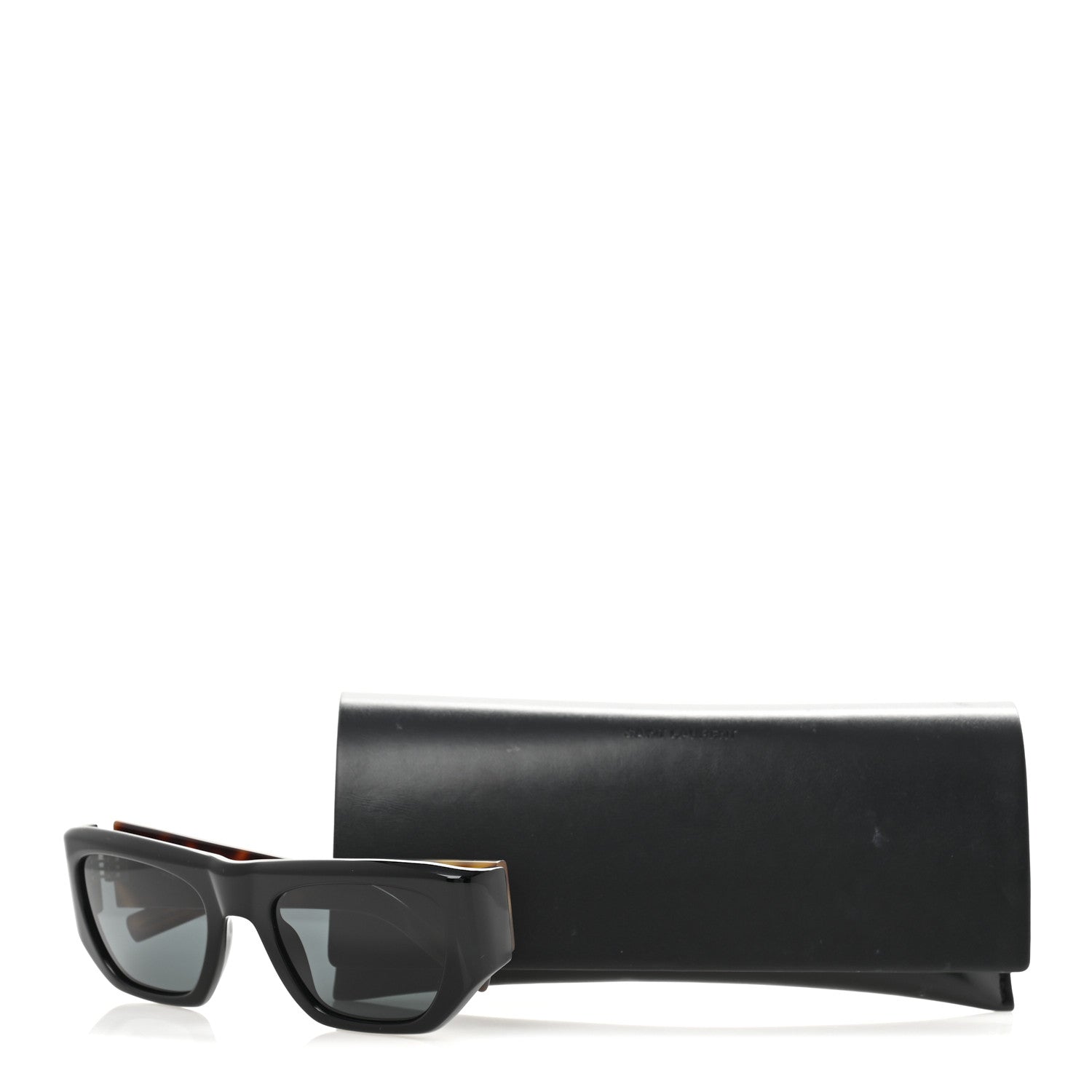 Saint Laurent Acetate SL 740 Square Sunglasses Black Tortoise 8 of 8