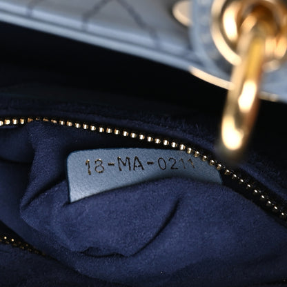 Christian Dior Lambskin Cannage Gradient Small My ABCDior Lady Dior Indigo Blue 7 of 12