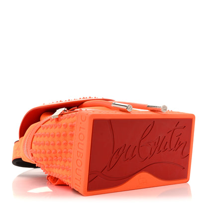 Christian Louboutin Calfskin Spiked Small Explorafunk Backpack Fluo Orange 4 of 13