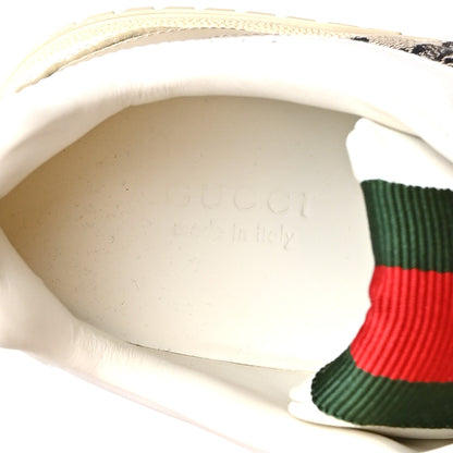 Gucci Calfskin Suede GG Monogram Re-Web Womens Sneakers 36.5 White Beige Blue 9 of 11