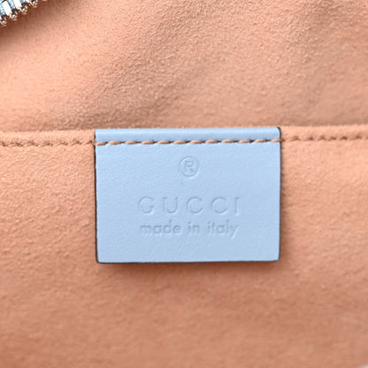 Gucci Calfskin Matelasse Small GG Marmont Chain Shoulder Bag Porcelain Light Blue 6 of 11