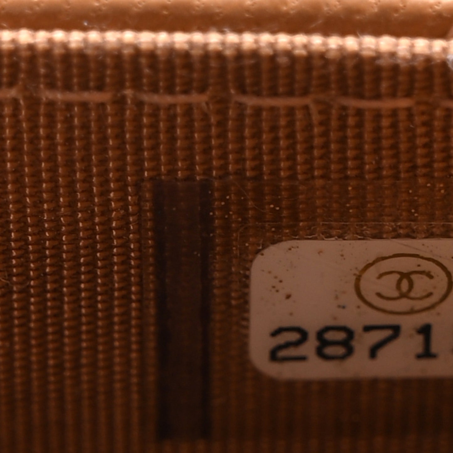 Lambskin Quilted Trendy CC Wallet On Chain WOC Camel