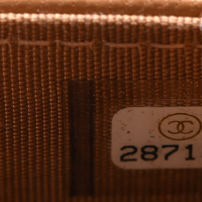 Chanel Lambskin Quilted Trendy CC Wallet On Chain WOC Camel 8 of 11