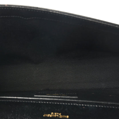 Saint Laurent Grain De Poudre Medium Classic Monogram Kate Satchel Black 5 of 9