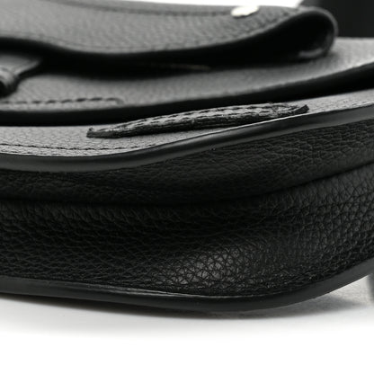 Christian Dior Grained Calfskin Saddle Messenger Bag Black 8 of 10