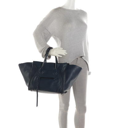 Celine Supple Calfskin Medium Phantom Luggage Midnight 3 of 10
