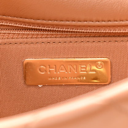 Chanel Lambskin Quilted Medium Chanel 19 Flap Brown 6 of 11