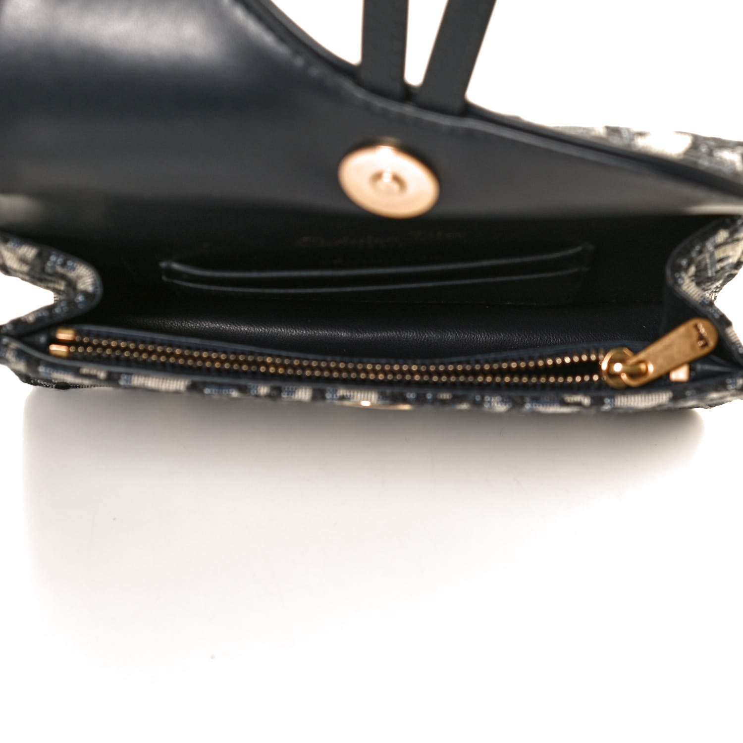 Christian Dior Oblique Saddle Belt Bag Blue 4 of 11