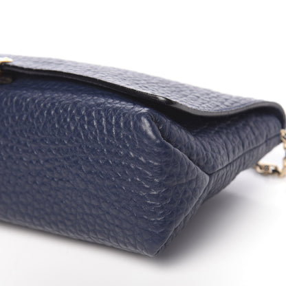 Burberry Signature Grain Medium Mildenhall Crossbody Bag Blue Carbon 11 of 11